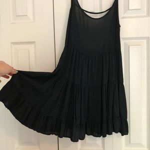 Brandy Melville Black Open Back Dress